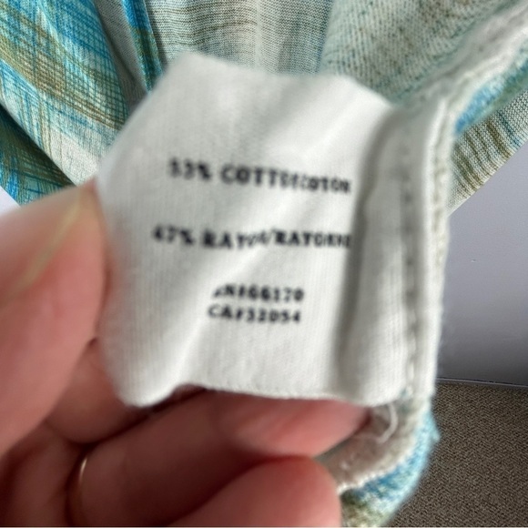 Anthropologie Sparrow Revolution Plaid Asymmetrical Draped Cardigan Medium Blue - Picture 11 of 15